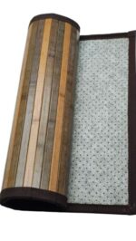 TAPIS BAMBOU MARRON BEIGE 55x140 cm