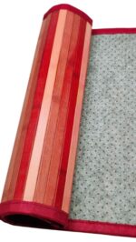 TAPIS BAMBOU ROUGE 45X75 cm