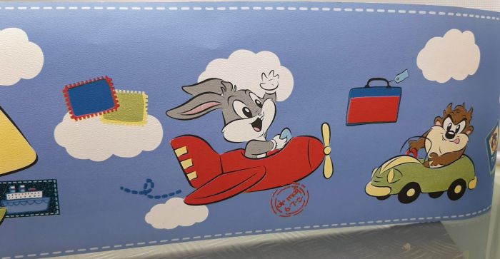 product-13987-0-35dfd983-700 BORD DE PAPIER BLEU CLAIR LOONEY TUNES