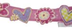 BORDURE ADHÉSIVE FLEURS ET COEURS