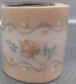 BORDURE ADHÉSIVE BEIGE AVEC FLEUR