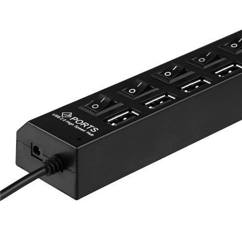 product-14592-0-5f53912c-500 Mini Black 7 Port USB 2.0 High Speed HUB