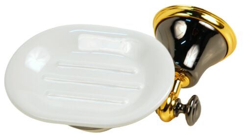 product-14896-0-2c4157d6-500 PORTE SAVON "CAMPANILE" NOIR DORÉ
