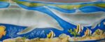 BORDURE ADHÉSIVE  AVEC LES DAUPHINS 092613