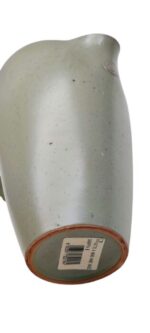 CARAFFA ARTIGIANALE IN CERAMICA VERDE FATTA A MANO CASA DECO