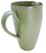 CARAFFA ARTIGIANALE IN CERAMICA VERDE FATTA A MANO CASA DECO