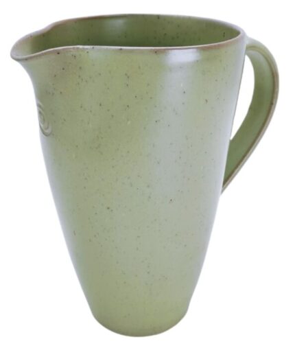 CARAFFA ARTIGIANALE IN CERAMICA VERDE FATTA A MANO CASA DECO