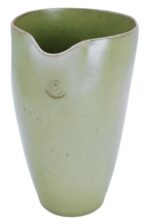 CARAFFA ARTIGIANALE IN CERAMICA VERDE FATTA A MANO CASA DECO