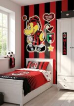 STICKERS CALCIO MILAN RIMOVIBILI  &  FOSFORESCENTI