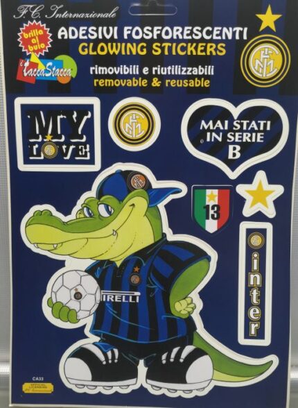 STICKERS INTER FOSFORESCENTI