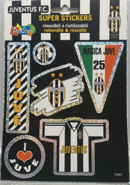 STICKERS JUVENTUS FOSFORESENTI