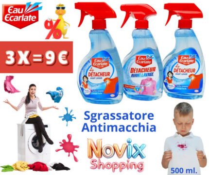 EAU ECARLATE Détachant pour tissus 500 ml. x 3 pièces