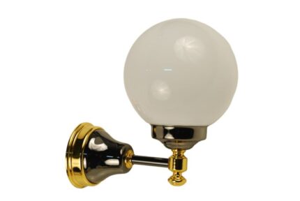 APPLIQUE DA PARETE BAGNO CLASSIC  ORO 22K GRIGIO
