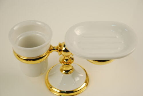 product-18039-0-eeb67e05-500 PORTA SPAZZOLINO / SAPONE DOPPIO IN TOMAZ ORO BIANCO