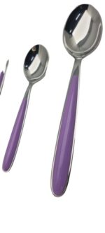 MORINOX FUNNY ENSEMBLE DE COUVERTS 24 PIÈCES 6 PERSONNES - INOX 18/10 COULEUR LILAS