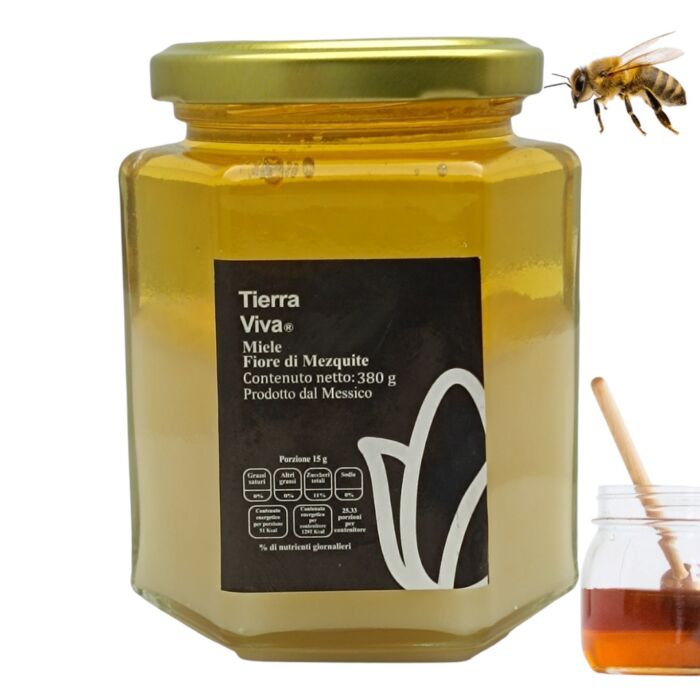 product-18151-0-9a27160d-700 MIEL DE MESQUITE 100% BIO ORIGINE DU MEXIQUE DU NOM DE VELOURS BLANC - 380 G
