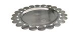 VASSOIO DECORATIVO CENTRO TAVOLA ACCIAIO INOX DIAM. 23 cm.