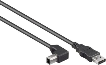 Cavo di Collegamento USB - Micro USB 2m, USB A Maschio a Micro B Maschio Piegato