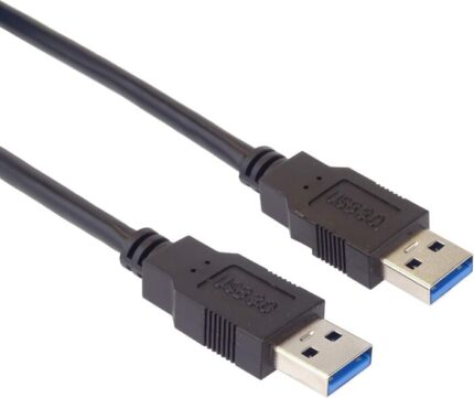 Cavo di Collegamento USB 3.0 A-A Super Speed ​​5m, Cavo Dati Superspeed ​​Fino a 5Gbit/s, Cavo di Ricarica, USB Tipo A M