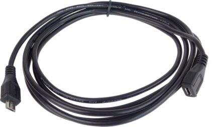 Cavo di Prolunga Micro USB 3m, Cavo Dati High Speed ​​Fino a 480mbit/s, Cavo di Ricarica, Micro USB 2.0 Femmina-Maschio,