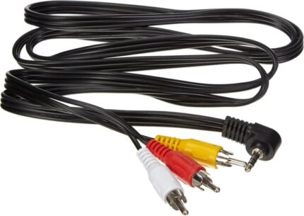 Cavo Video HQ da Jack a RCA, Lunghezza 1,5 m, Spina Jack a 4 Pin da 3,5 mm a Spina 3X RCA RCA, Cavo di Collegamento Vide