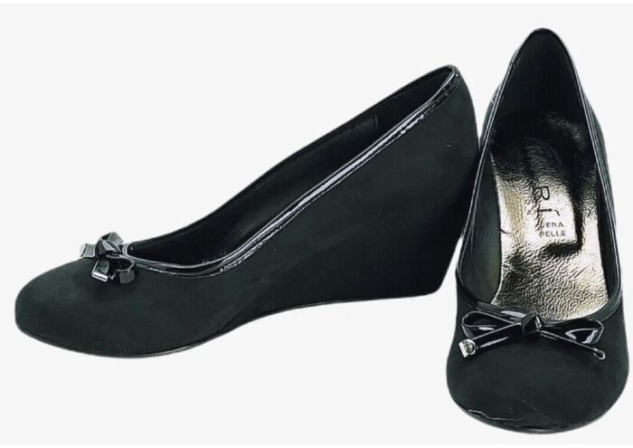 product-18427-0-4c1b4632-700 SCARPE DONNA DECOLLETE CON ZEPPA TACCO ALTO VERO VERA PELLE TAG. 39 BY MARI