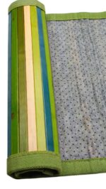 TAPPETO BAMBÙ SFUMATO VERDE SCURO 45X75 cm.