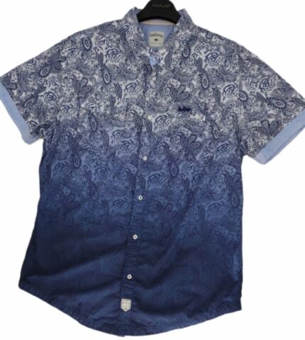 CHEMISE BLEUE OMBRÉE À MANCHES COURTES TAILLE L PAR LEE COOPER