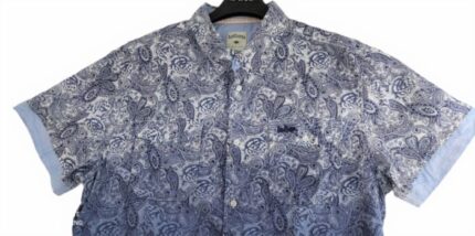 CHEMISE BLEUE OMBRÉE À MANCHES COURTES TAILLE L PAR LEE COOPER