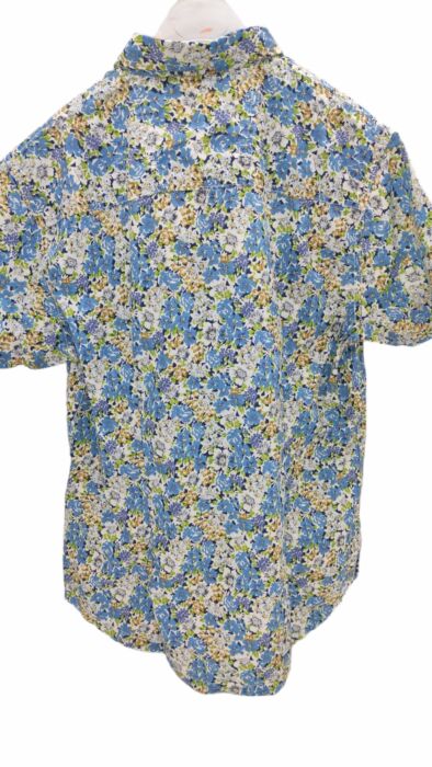 CHEMISE BLANCHE A FLEURS BLEUS TAILLE XL PAR HEROD