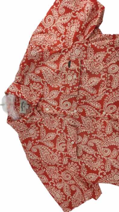 CHEMISE ROUGE À MOTIFS BLANCS TAILLE M PAR LEE COOPER