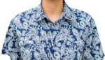 CHEMISE BLEUE MOTIF EN BLANC TAILE S BY LEE COOPER