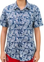 CHEMISE BLEUE MOTIF EN BLANC TAILE S BY LEE COOPER