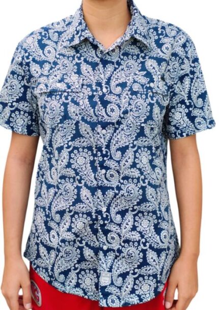 CHEMISE BLEUE MOTIF EN BLANC TAILE S BY LEE COOPER