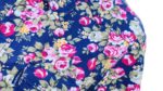 CHEMISE BLEU FONCÉ À FLEURS MANCHES COURTES TAILLE S PAR HEROD