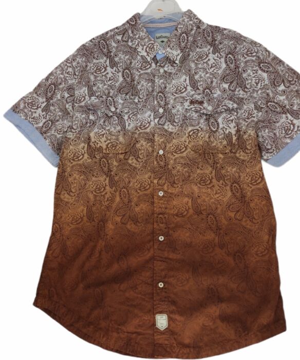 product-18956-0-1d98b264-700 CHEMISE BRUNE OMBRÉE MANCHES COURTES TAILLE L BY LEE COOPER