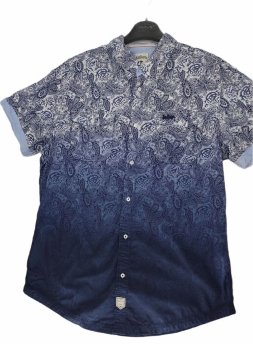 product-18983-0-f9c852f3-700 CHEMISE BLEUE OMBRÉE MANCHES COURTES TAILLE M PAR LEE COOPE