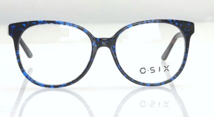MONTATURA OCCHIALI DA VISTA DONNA BY O-SIX NERO/BLUVIOLA OV-465 VILNIUS 54