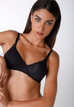 Bipack reggiseni senza ferretto Cotton Line in cotone, nero LOVABLE TAG. 7C / 95C EU 2 pezzi