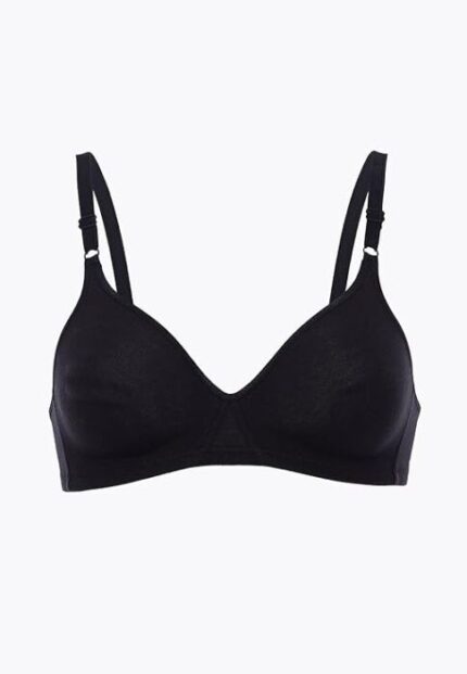 Bipack reggiseni senza ferretto Cotton Line in cotone, nero LOVABLE TAG. 7C / 95C EU 2 pezzi