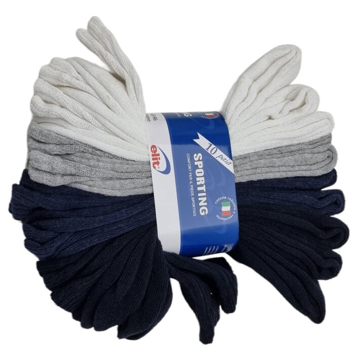 product-19296-0-ef310dd8-700 CALZINI UOMO GAMBALETTO 10 PAIA CONFORT PER SPORT BY ELIT MADE IN ITALY
