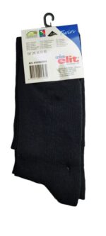 CALZINI GAMBALETO UOMO LEGGERI NERO / BLU SCURO TAG 43-46 BY ELIT MADE IN ITALY