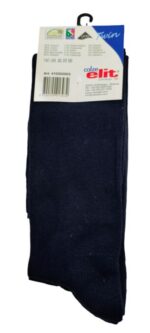 CALZINI GAMBALETO UOMO LEGGERI NERO / BLU SCURO TAG 43-46 BY ELIT MADE IN ITALY