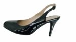 Décolleté nere in vernice con cinturino slingback e tacco 9 cm