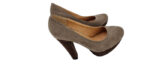 SCARPE DONNA TACCO ALTO MARRONE BEIGE TAG.36 BY CONBIPEL MADE IN ITALY