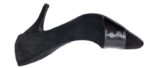 SCARPE DONNA  DECLOTE' VERA PELLE CAMOSCIO NERO BY FELIROSE 37