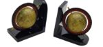 Set 2x fermalibri mappamondo antico