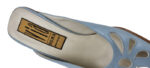SCARPE SABOT DONNA VERA PELLE TACCO 7 cm.  TAG. 37