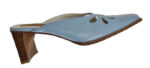 SCARPE SABOT DONNA VERA PELLE TACCO 7 cm.  TAG. 37