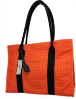 Carpisa Shopping Bag colore arancione e viola Dim: 30 h x40 x15 cm